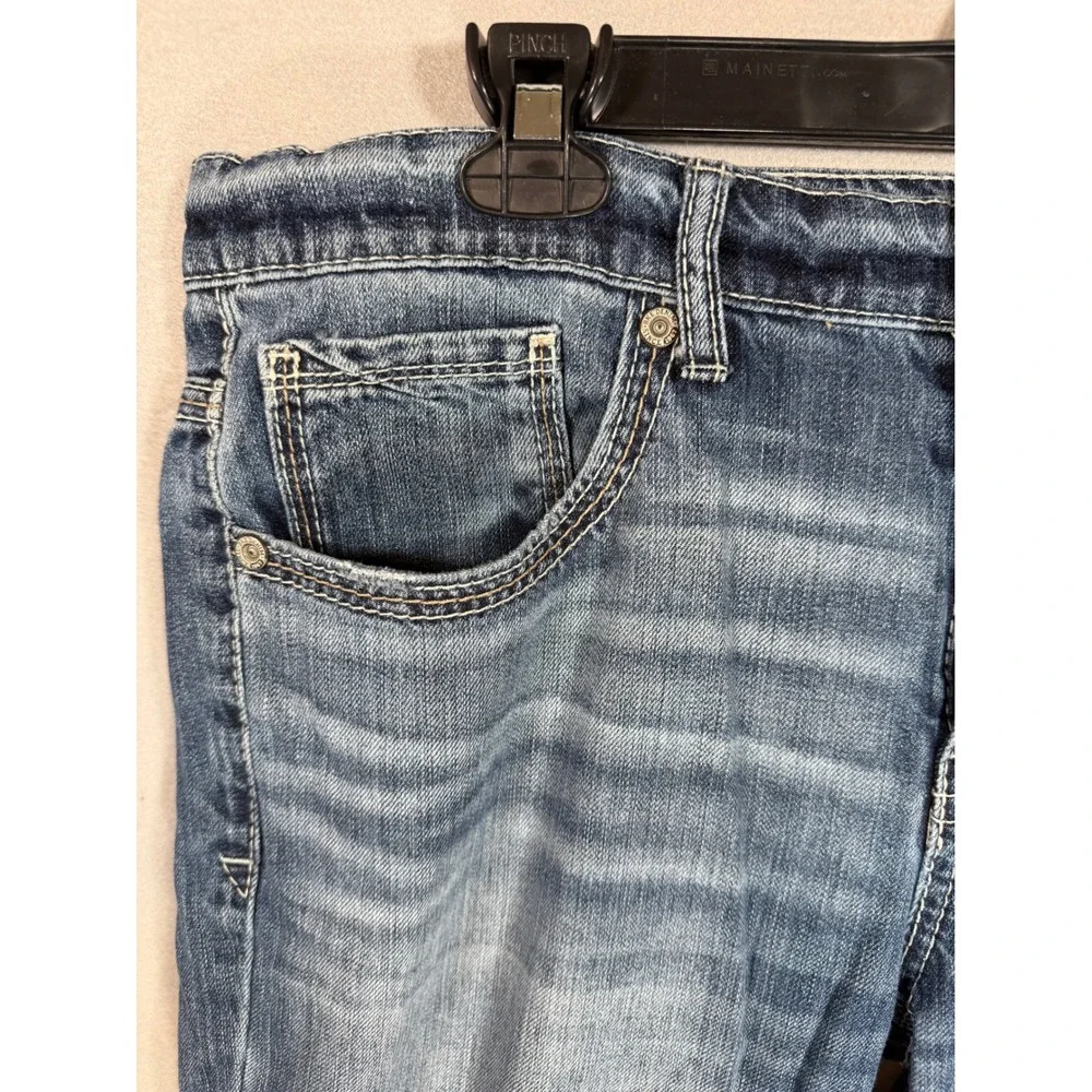 BKE Jake Mens Straight Leg Jeans 34x32 Medium Wash Blue Cotton Denim AB15296